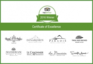 TripAdvisor certificate of excellence renewed for Beachcomber Hotels